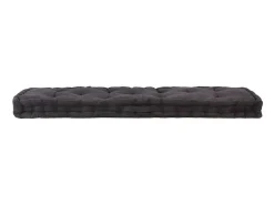 Cojín para palés algodón 120x40x7 cm ES745701 Negro Best