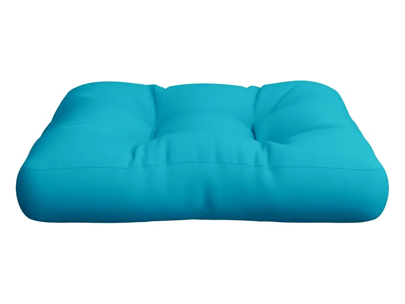 Clicnbuy Ropa De Casa-Cojín para palés tela Oxford turquesa 58x58x10 cm Azul turquesa