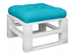 Discount Clicnbuy Cojín para palés tela Oxford turquesa 60x61,5x10 cm Azul turquesa