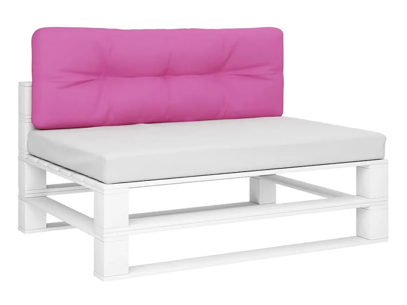 Ropa De Casa-Cojín para palés tela 120x40x12 cm ES975664 Rosa