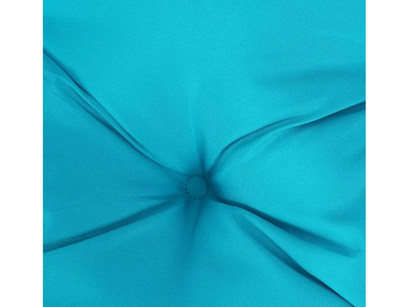 Clicnbuy Cojín para palés tela turquesa 120x80x12 cm Azul turquesa