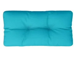 Sale Cojín para palés tela turquesa 80x40x12 cm ES875096 Azul