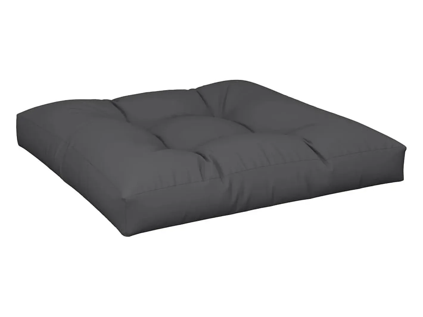 Clicnbuy Ropa De Casa-Cojín para sofá de palets de tela 70x70x12 cm Negro