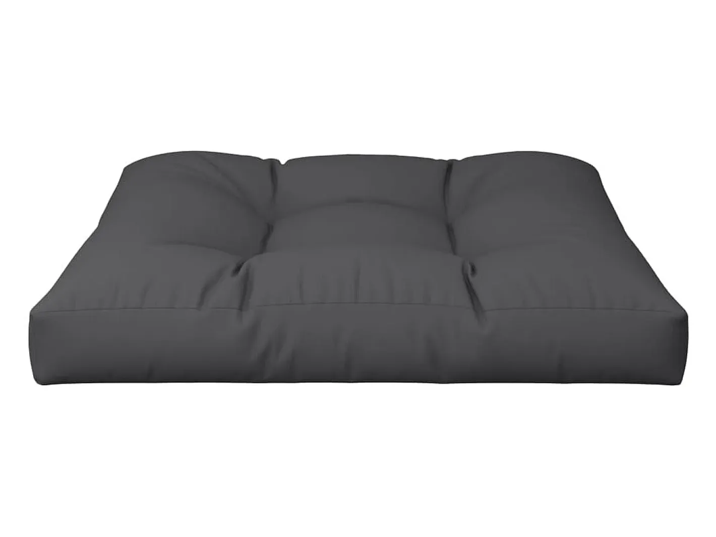 Clicnbuy Ropa De Casa-Cojín para sofá de palets de tela 70x70x12 cm Negro