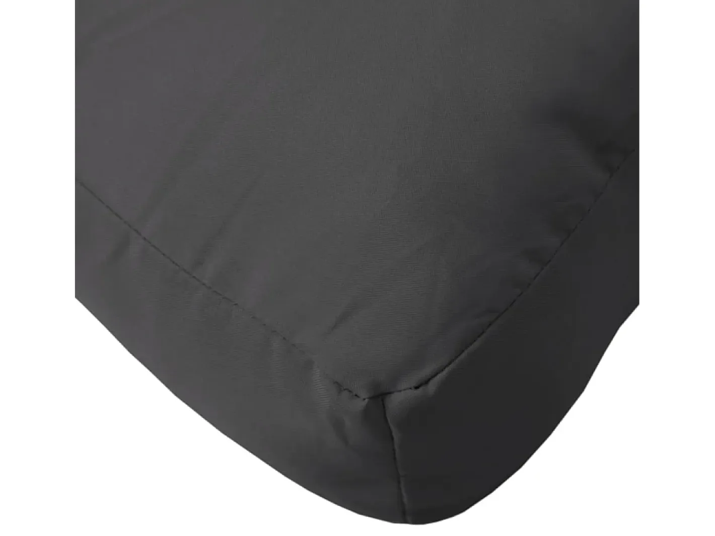 Clicnbuy Ropa De Casa-Cojín para sofá de palets de tela 70x70x12 cm Negro