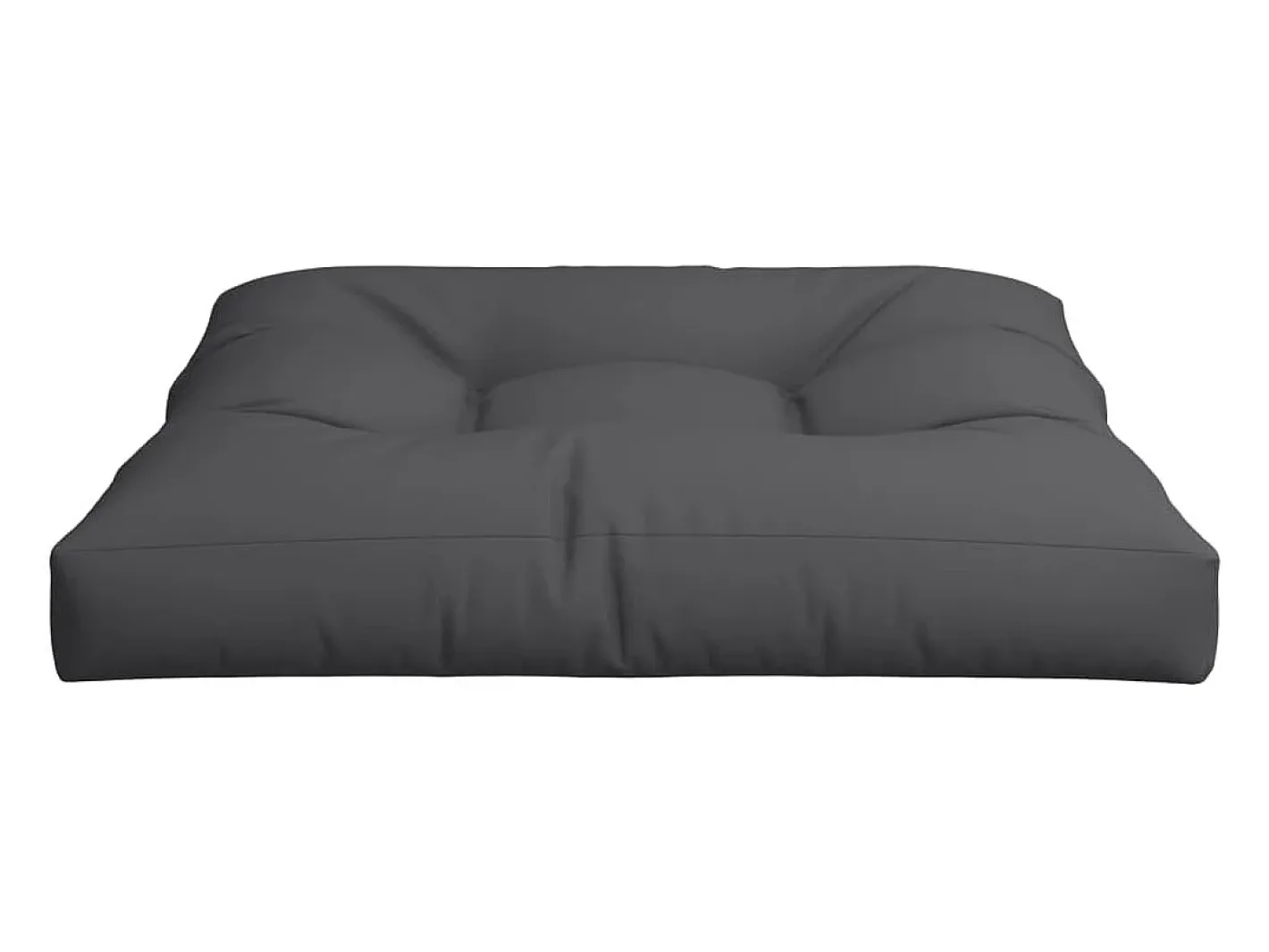 Clicnbuy Ropa De Casa-Cojín para sofá de palets de tela 70x70x12 cm Negro