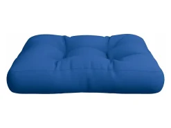 Clicnbuy Ropa De Casa-Cojín para sofá de palets de tela gris 50x50x12 cm Azul