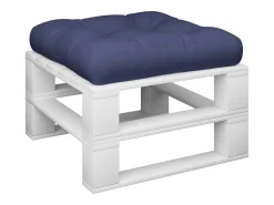 Hot Clicnbuy Cojín para sofá de palets de tela marino 60x60x12 cm Azul