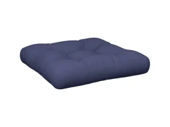Hot Clicnbuy Cojín para sofá de palets de tela marino 60x60x12 cm Azul