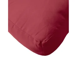 New Clicnbuy Cojín para sofá de palets de tela tinto 80x80x12 cm Rojo