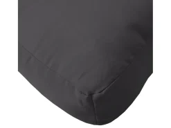 Clicnbuy Cojín para sofá de palets de tela 60x40x12 cm Negro New