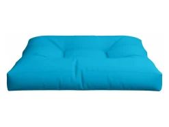 New Clicnbuy Cojín para sofá de palets de tela 80x80x12 cm Azul