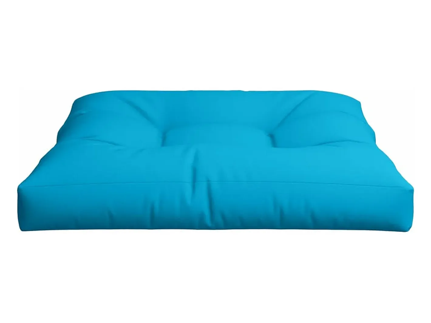 New Clicnbuy Cojín para sofá de palets de tela 80x80x12 cm Azul