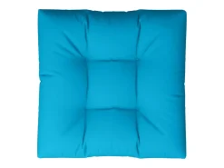New Clicnbuy Cojín para sofá de palets de tela 80x80x12 cm Azul