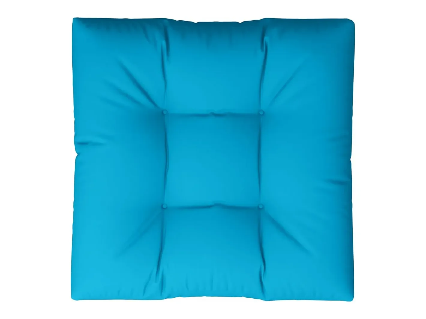 New Clicnbuy Cojín para sofá de palets de tela 80x80x12 cm Azul