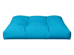 New Clicnbuy Cojín para sofá de palets de tela 80x80x12 cm Azul