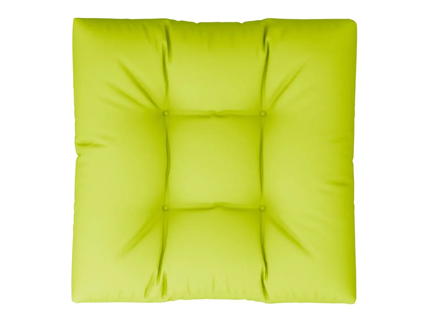 Clicnbuy Cojín para sofá de palets de tela claro 70x70x12 cm Verde Clearance