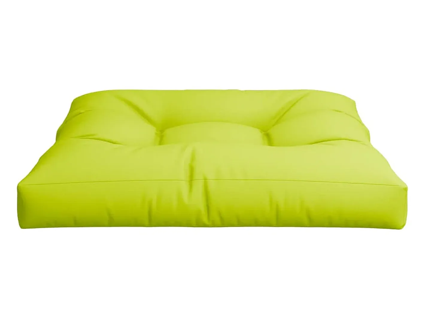 Clicnbuy Cojín para sofá de palets de tela claro 70x70x12 cm Verde Clearance