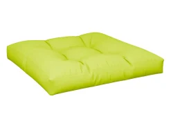 Clicnbuy Cojín para sofá de palets de tela claro 70x70x12 cm Verde Clearance