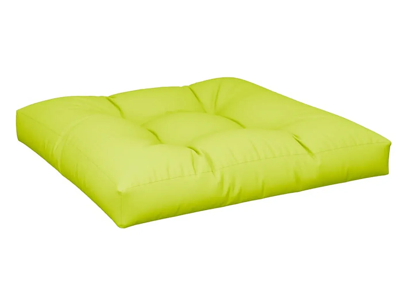 Clicnbuy Cojín para sofá de palets de tela claro 70x70x12 cm Verde Clearance