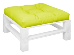 Clicnbuy Cojín para sofá de palets de tela claro 70x70x12 cm Verde Clearance