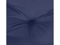 Clicnbuy Ropa De Casa-Cojín para sofá de palets de tela marino 120x40x12 cm Azul