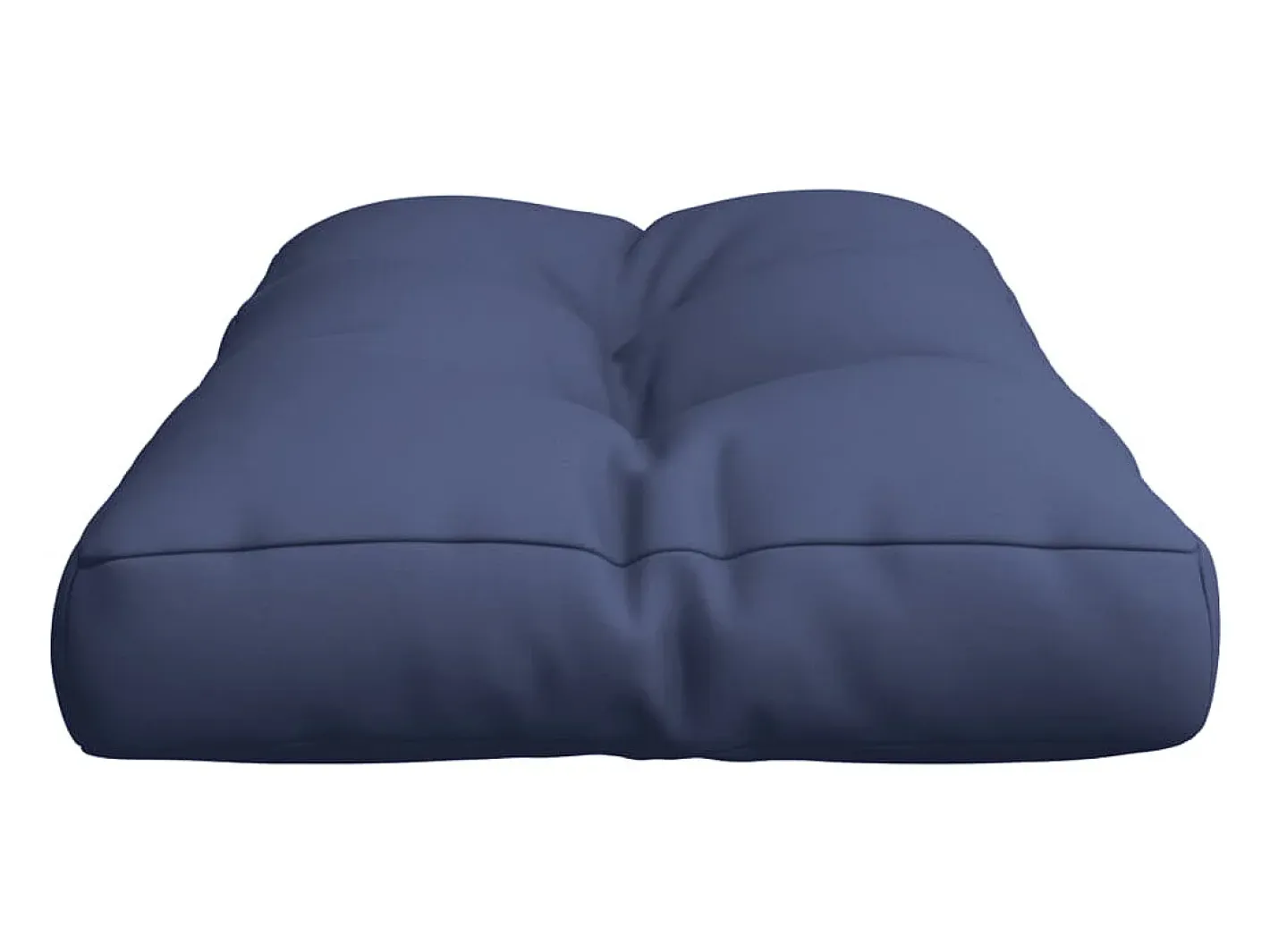 Clicnbuy Ropa De Casa-Cojín para sofá de palets de tela marino 120x40x12 cm Azul