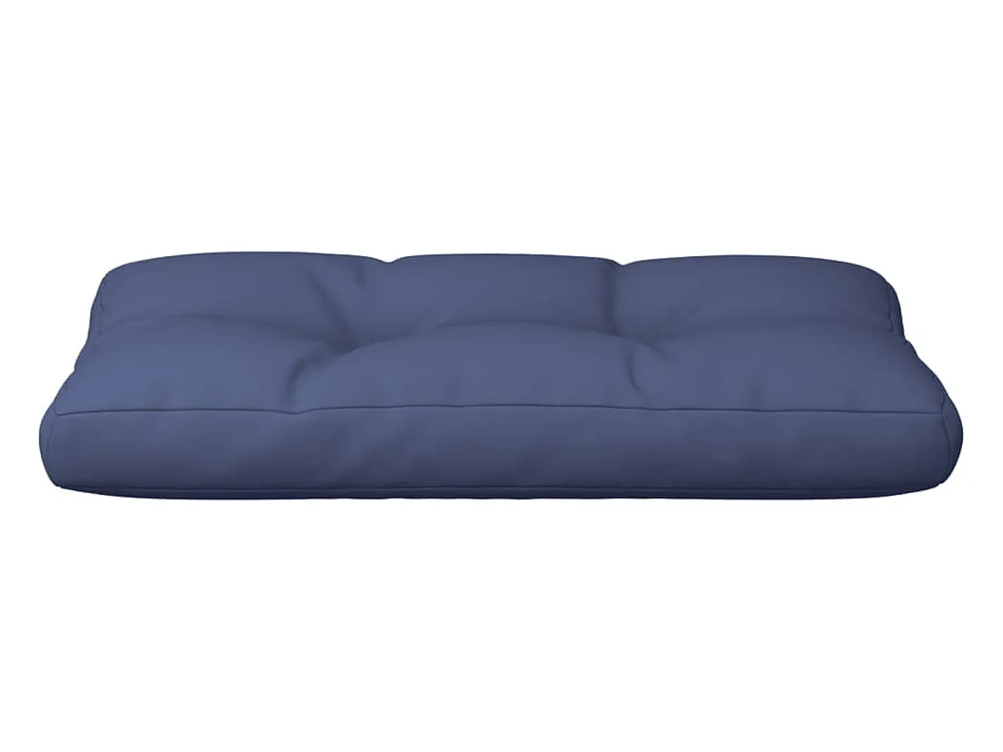 Clicnbuy Ropa De Casa-Cojín para sofá de palets de tela marino 120x40x12 cm Azul
