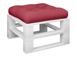 Sale Clicnbuy Cojín para sofá de palets de tela tinto 60x60x12 cm Rojo