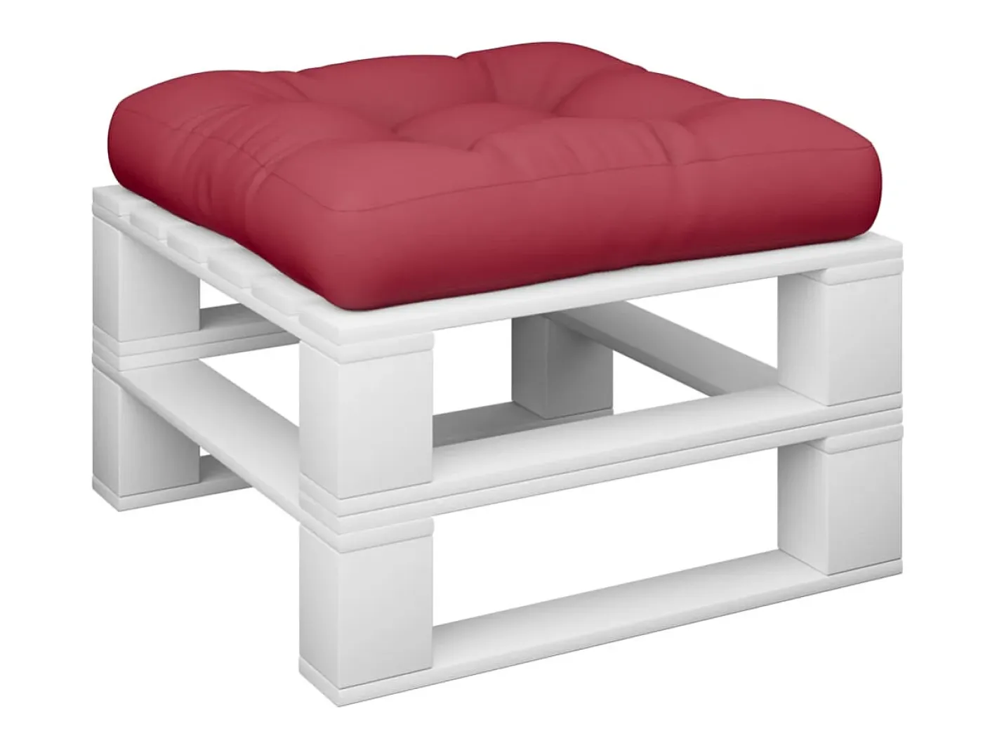 Sale Clicnbuy Cojín para sofá de palets de tela tinto 60x60x12 cm Rojo
