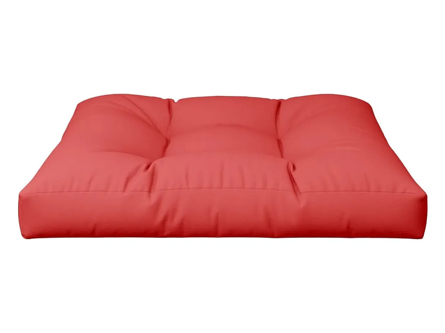 Clicnbuy Ropa De Casa-Cojín para sofá de palets de tela 70x70x12 cm Rojo
