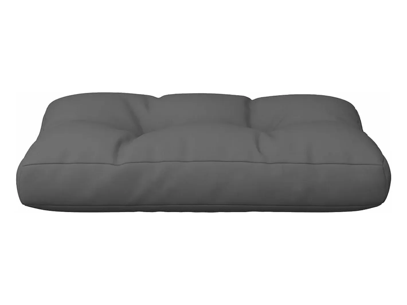 Clicnbuy Ropa De Casa-Cojín para sofá de palets de tela gria antracita 60x40x12 cm Gris antracita
