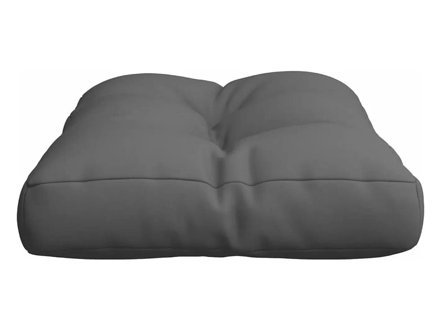Clicnbuy Ropa De Casa-Cojín para sofá de palets de tela gria antracita 60x40x12 cm Gris antracita