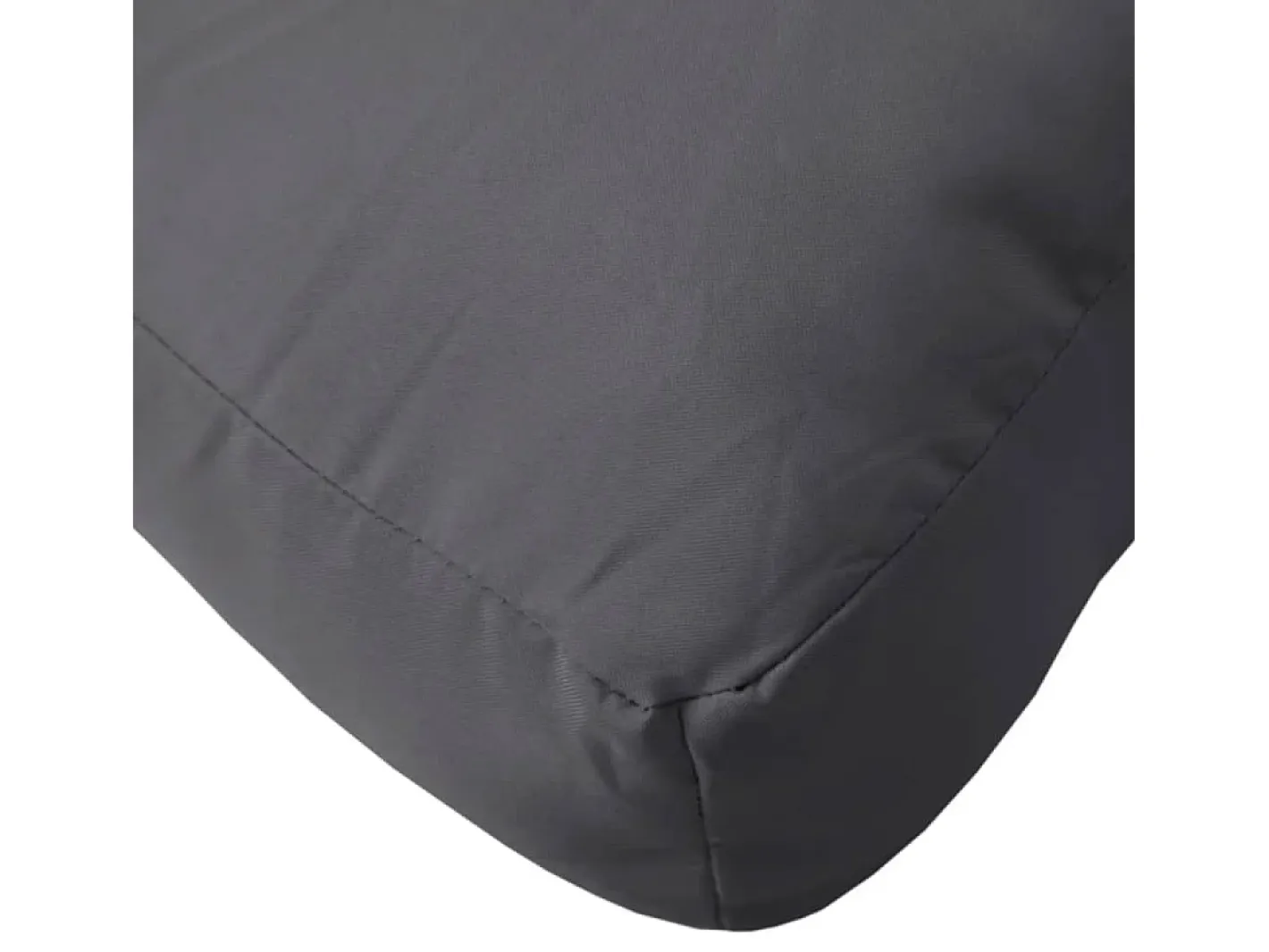 Clicnbuy Ropa De Casa-Cojín para sofá de palets de tela gria antracita 60x40x12 cm Gris antracita