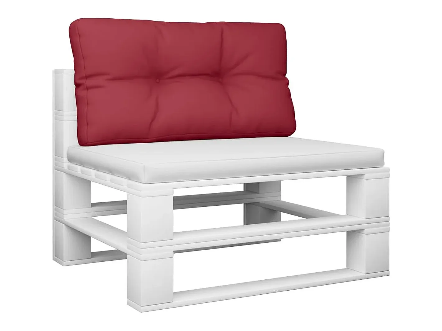 Best Clicnbuy Cojín para sofá de palets de tela tinto 80x40x12 cm Rojo