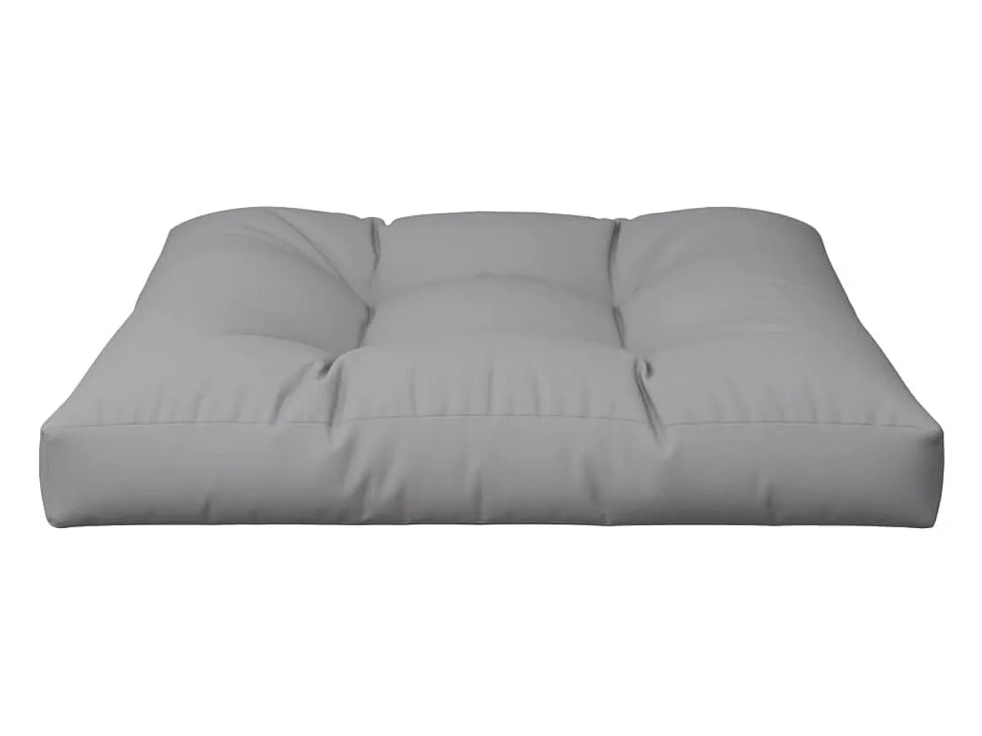 Clicnbuy Ropa De Casa-Cojín para sofá de palets de tela 80x80x12 cm Gris