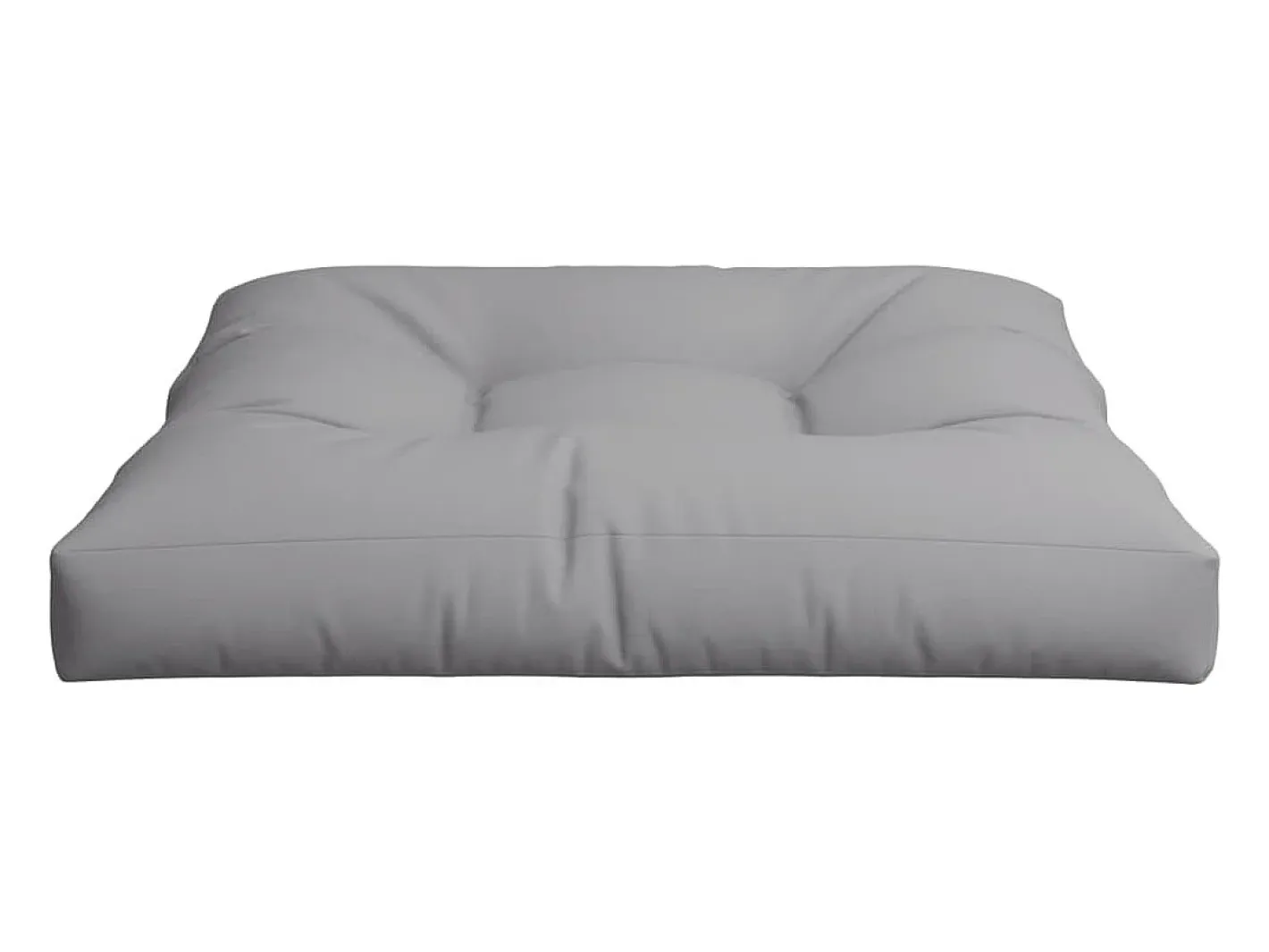 Clicnbuy Ropa De Casa-Cojín para sofá de palets de tela 80x80x12 cm Gris