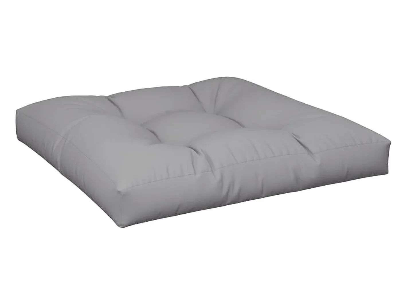 Clicnbuy Ropa De Casa-Cojín para sofá de palets de tela 80x80x12 cm Gris