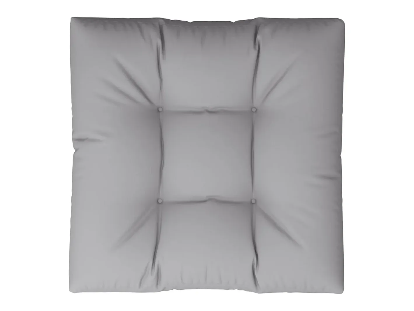 Clicnbuy Ropa De Casa-Cojín para sofá de palets de tela 80x80x12 cm Gris