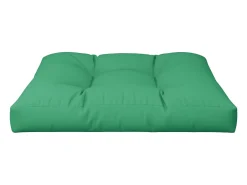 Clicnbuy Ropa De Casa-Cojín para sofá de palets de tela 80x80x12 cm Verde