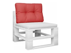 Discount Clicnbuy Cojín para sofá de palets de tela 50x40x12 cm Rojo