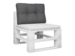 Clicnbuy Cojín para sofá de palets de tela antracita 50x40x12 cm Gris antracita Discount