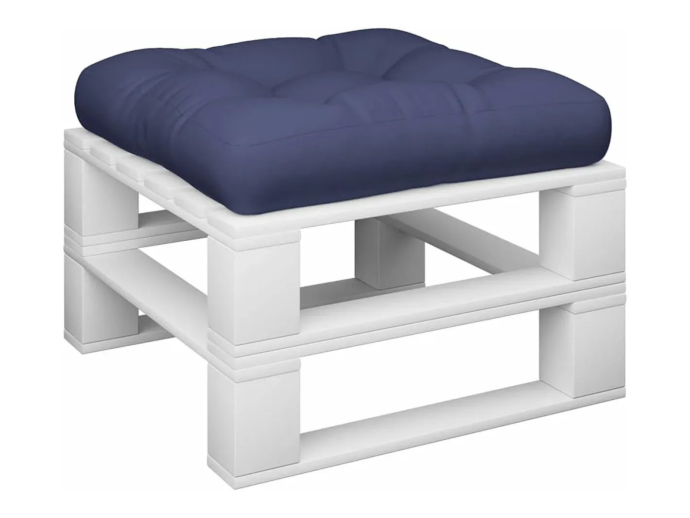Ropa De Casa-Cojín para sofá de palets de tela marino 60x60x12 cm ES645141 Azul