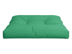 Clicnbuy Ropa De Casa-Cojín para sofá de palets de tela 70x70x12 cm Verde