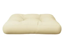 Clicnbuy Cojín para sofá de palets tela 60x60x12 cm Crema New