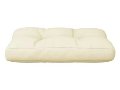 Outlet Clicnbuy Cojín para sofá de palets tela 50x40x12 cm Crema