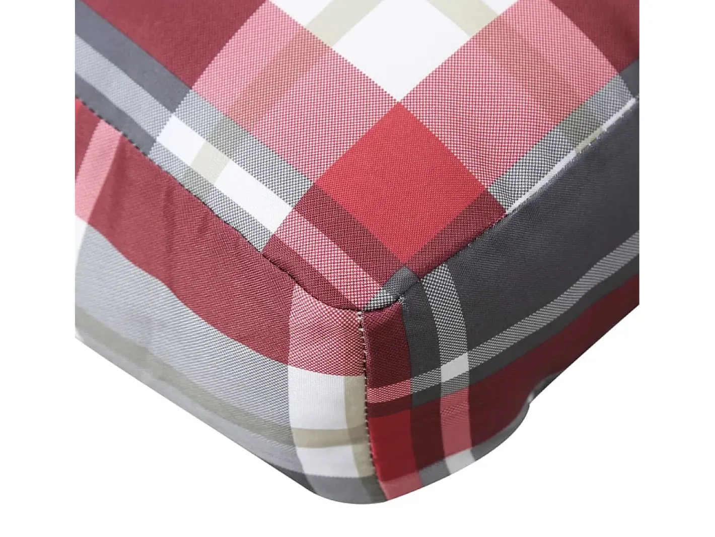 Clicnbuy Ropa De Casa-Cojín para sofá de palets tela a cuadros 60x40x12 cm Rojo