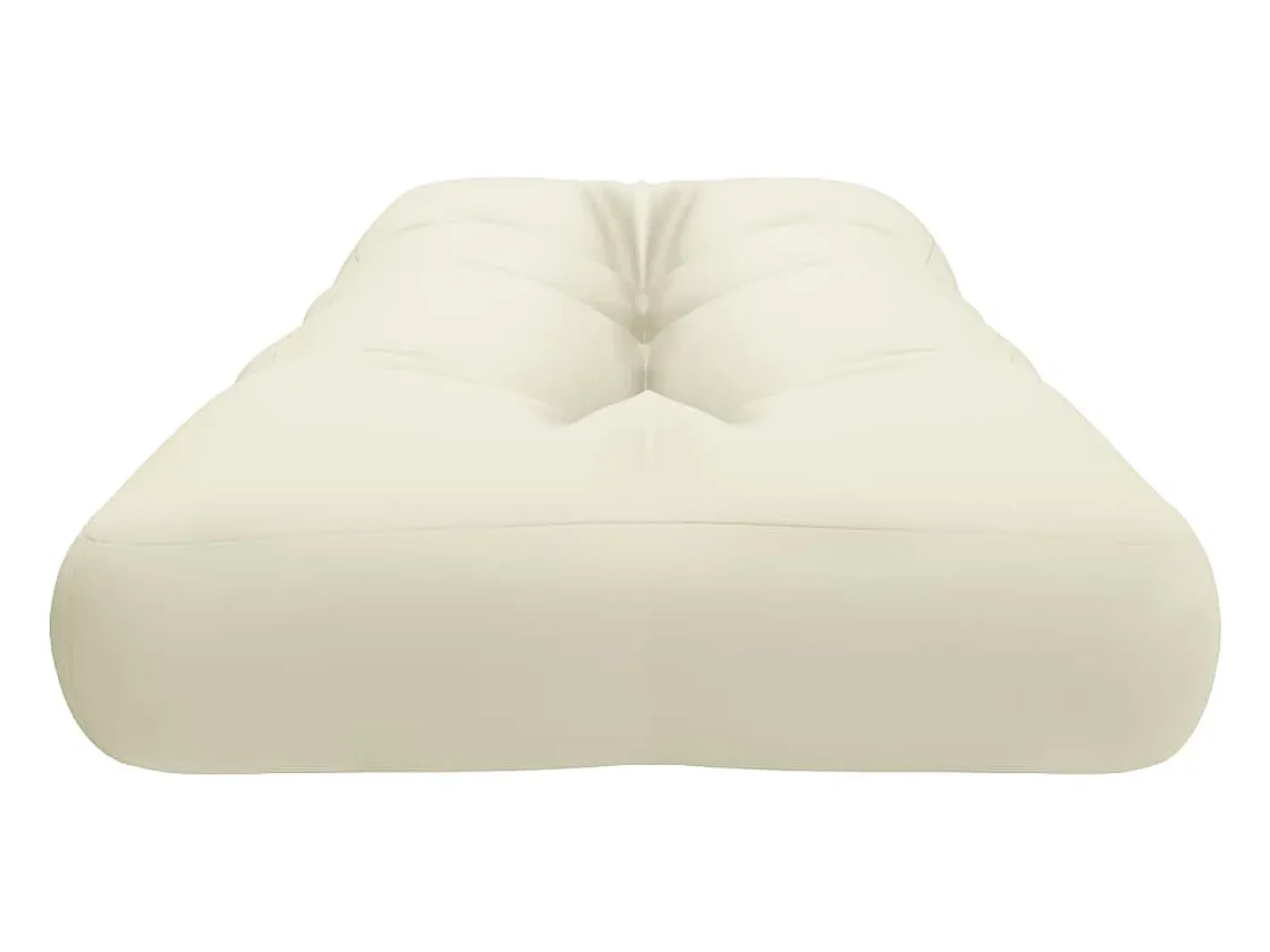 Clicnbuy Ropa De Casa-Cojín para sofá de palets tela 120x40x12 cm Crema