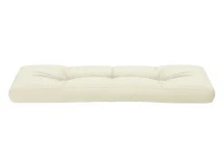 Clicnbuy Ropa De Casa-Cojín para sofá de palets tela 120x40x12 cm Crema