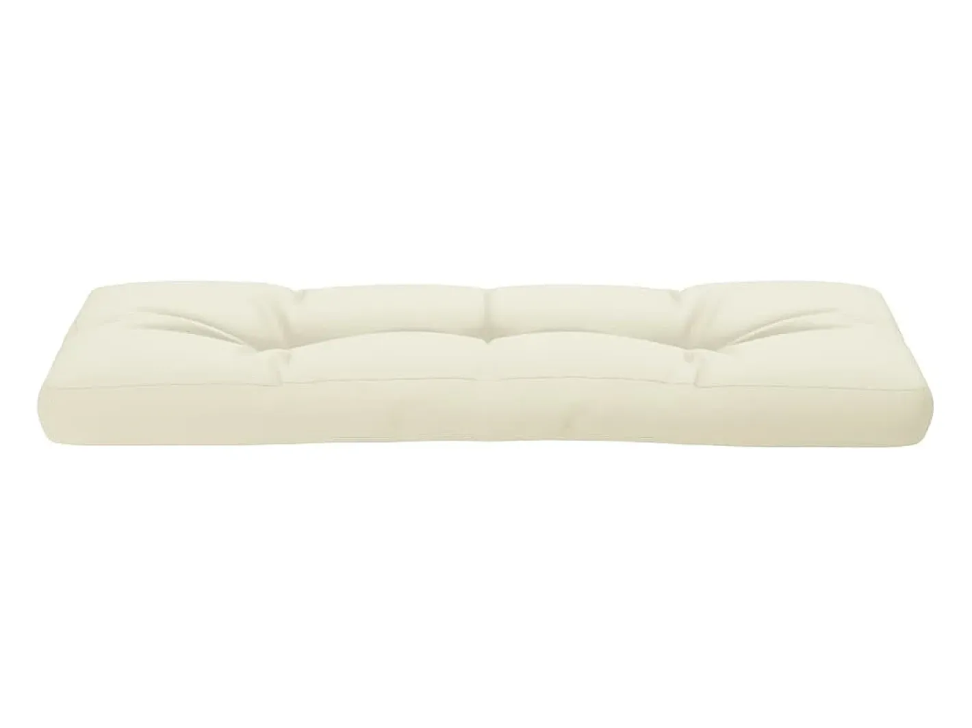 Clicnbuy Ropa De Casa-Cojín para sofá de palets tela 120x40x12 cm Crema